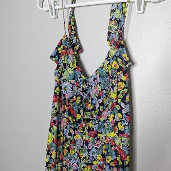 ✨3/$15 UO Kimchi Blue colorful floral romper 8 - Picture 4 of 11